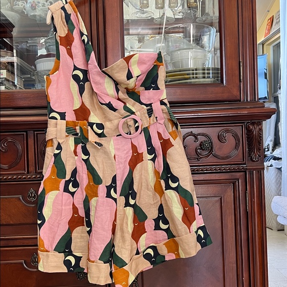 FARM Rio Multicolor One-Shoulder Jumpsuit - Picture 3 of 8